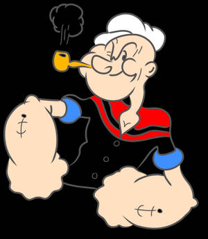 Masayang Nagpo-pose si Popeye na wallpaper — Nubia Fold Wallpaper