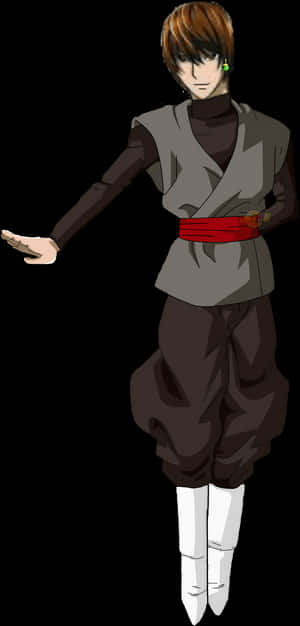 Pose ni Light Yagami na Anime Character