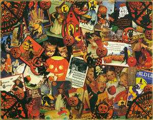 Poster ng Halloween noong Unang Panahon