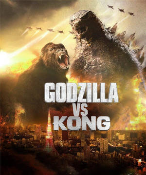 Poster ng pelikulang Godzilla vs Kong wallpaper — Motorola Razr Ultra 2025 Wallpaper