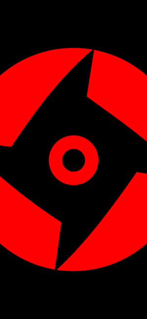 Minimalist Sharingan — Pixel 11 Pro Wallpaper
