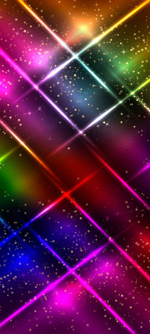 Prismatic Galaxy Space Phone — 1440x3200 Wallpaper
