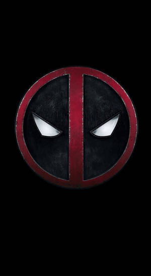 Deadpool mask logo icon lock screen wallpaper.