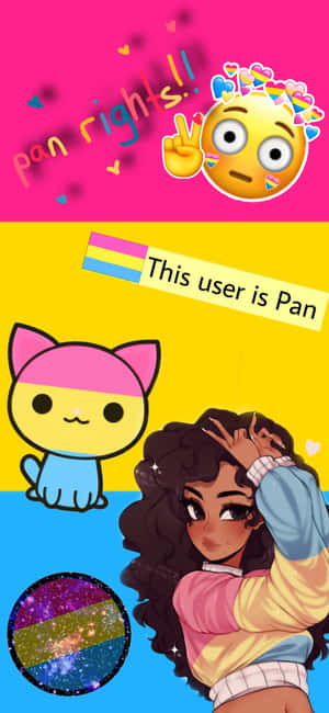 Pansexual background — iPhone 15 Plus Wallpaper