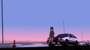 Anime Car background — Anime na sasakyan Wallpaper