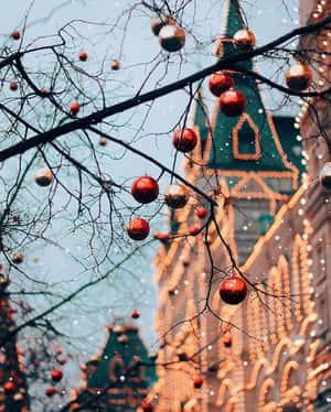 Mga larawan ng estetika ng Pasko — 4:5 Wallpaper