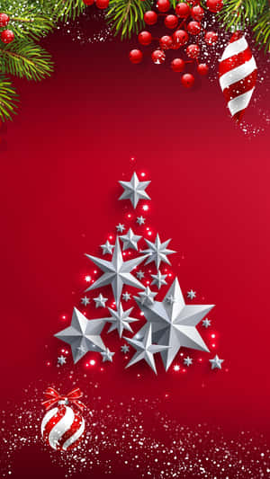 Background ng telepono para sa Pasko