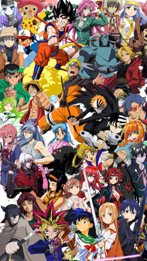 Puno ng sari-sari at kaakit-akit na mga karakter ang mundo ng anime — Kawaii Anime Wallpaper