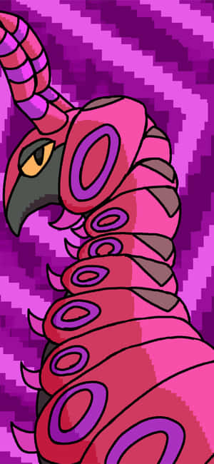 Purple Aesthetic Art Ng Scolipede Phone — iPhone 16 Pro Wallpaper