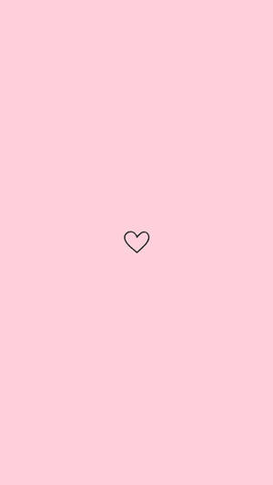 Wallpaper ng Pusong Puso Aesthetic Pink ng iPhone