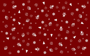 Wallpaper ng Puting Pasko na Collage na Pula at Puti — Paskong collage Wallpaper