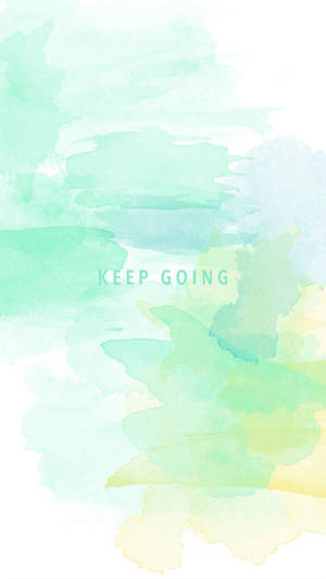 Quotation at Pastel Green at Yellow na Background — Pastel na berde Wallpaper
