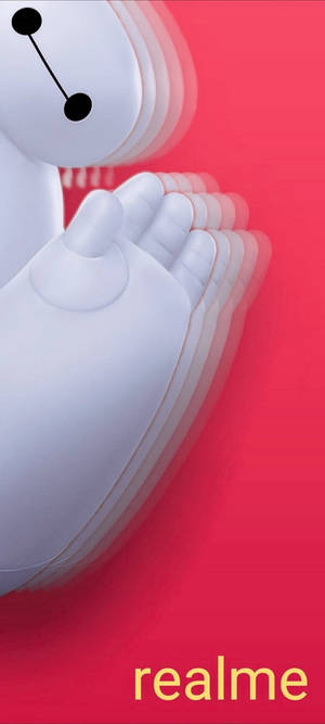Realme 6 Punch Hole Wave Big Hero Effect — iPhone 12 mini Wallpaper
