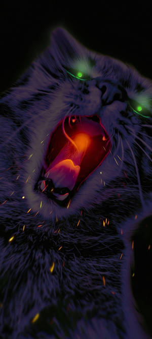 Realme 7 Rabid Cat — Pixel 10 Pro Fold Wallpaper