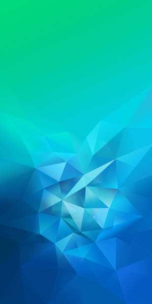 Realme Asul-Berde Polygons