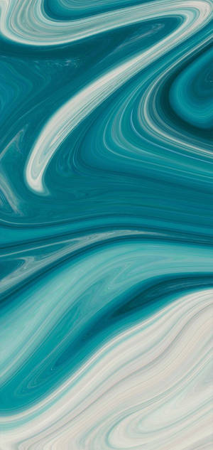 Realme Teal Swirls