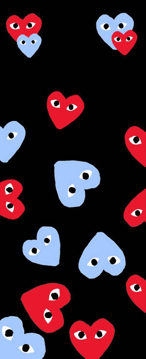 Red and blue CDG wallpaper — Motorola Razr Wallpaper