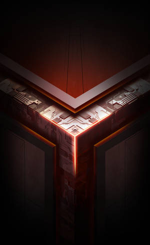 Red theme Asus ROG phone logo wallpaper — Lenovo Legion Y700 (Gen 5) Wallpaper