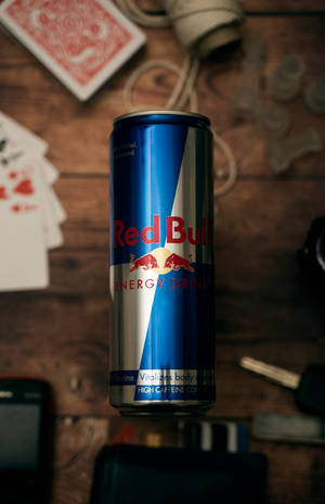 Red Bull Can With Cards Table wallpaper — Honor MagicPad4 Wallpaper