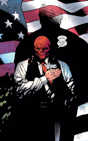 Red Skull American Flag wallpaper — Honor Pad 10 Wallpaper