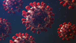 Wallpaper ng Coronavirus na May Pulang Tulis