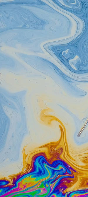 Redmi Note 10 Makulay na Langis sa Tubig — iPhone 12 Pro Max Wallpaper