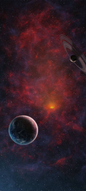 Redmi Note 10 Pulang Alien sa Kalawakan — Galaxy phone Wallpaper