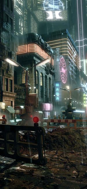 Blade Runner background — iPhone 14 Pro Wallpaper