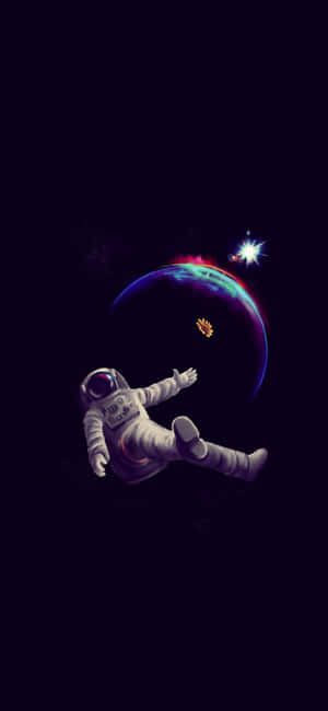 Astronaut Iphone — Galaxy A27 Wallpaper