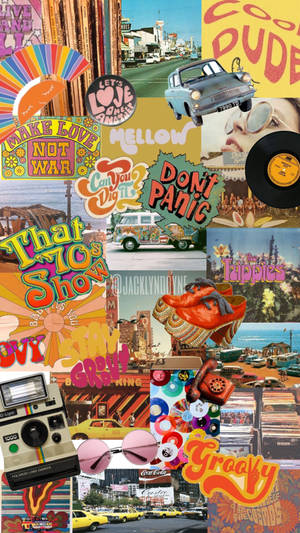 Retro at comic na estetika ng Tumblr na wallpaper