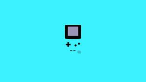 Minimalistikong Asul na Game Boy Color art wallpaper