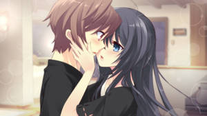 Romantikong anime lesbian wallpaper