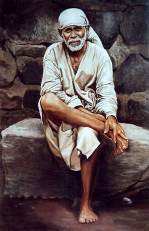 Sai Baba Restored Photo 4K — Honor MagicPad4 Wallpaper