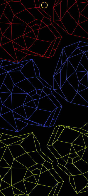 Samsung A71 3D Polygons — iPhone 11 Wallpaper