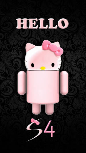 Samsung Galaxy S4 Itim na Hello Kitty — Hello kitty aesthetic Wallpaper