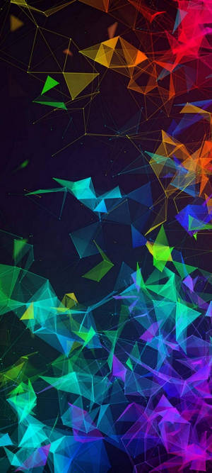 Samsung S21 Ultra Makulay na mga Triangle Wallpaper — iPhone 16 Pro Wallpaper