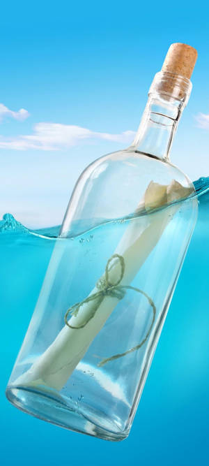 Samsung S21 Ultra Message Bottle Wallpaper — 1440x3200 Wallpaper