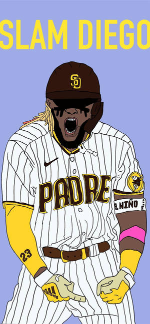 San Diego Padres Tatis Jr. Art wallpaper — iPhone 17 Pro Max Wallpaper