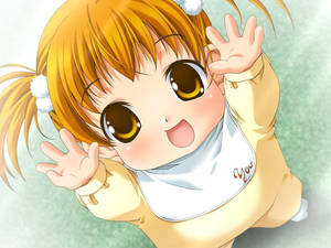 Wallpaper ng Sanggol na Anime sa Onesie — Anime Kids Wallpaper