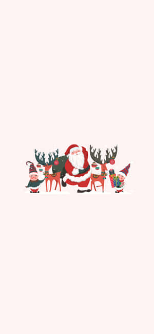 Santa Claus Simple Aesthetic Cute Christmas — Xiaomi 15 Ultra Wallpaper