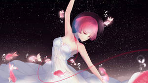 Pink anime dance wallpaper — Sayaw ng anime Wallpaper