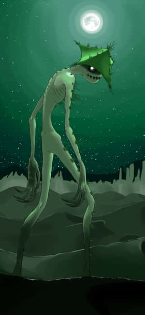 Nakakakatakot na Cacturne Monster — iPhone 12 Wallpaper