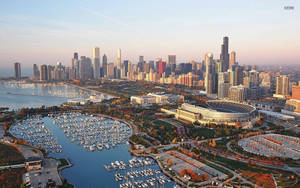Scenic View Of Chicago wallpaper — 16:10 Wallpaper