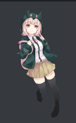 School Girl Chiaki Nanami wallpaper. — Cute anime girl Wallpaper