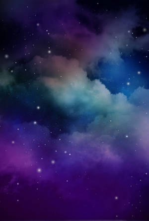 Purple blue galaxy smoke cloud lock screen wallpaper.