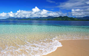 Mapayapa na Dalampasigan ng Fiji sa Paglubog ng Araw