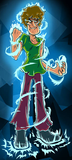 Shaggy ultra instinct glowing up wallpaper — Pixel 9 Wallpaper
