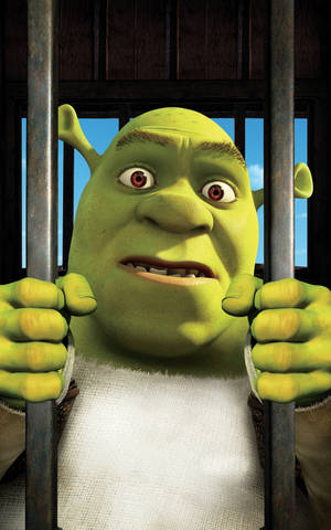 Shrek in a cage wallpaper — Galaxy Tab S10 Ultra Wallpaper