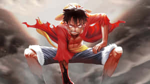 Si Luffy ay lumalaban para sa katarungan at nagiging Hari ng mga Pirata — Luffy Wallpaper