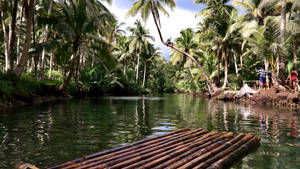 Siargao Island Maasin River Raft wallpaper — Pro Display XDR Wallpaper